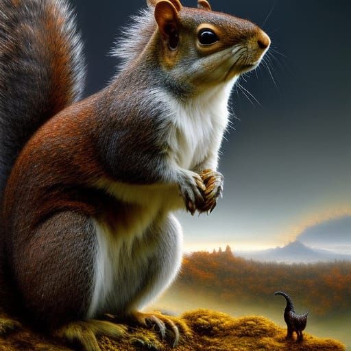 Squirrel Godzilla