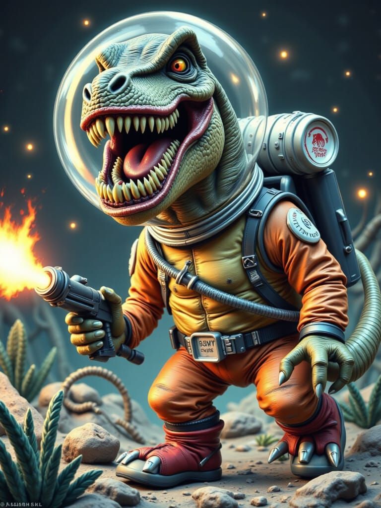 Astronaut Tyrannosaurus Rex