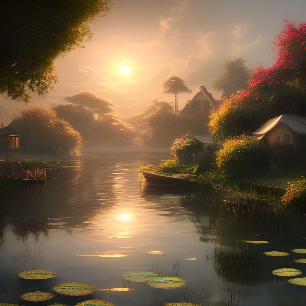 Sunset At The Lake