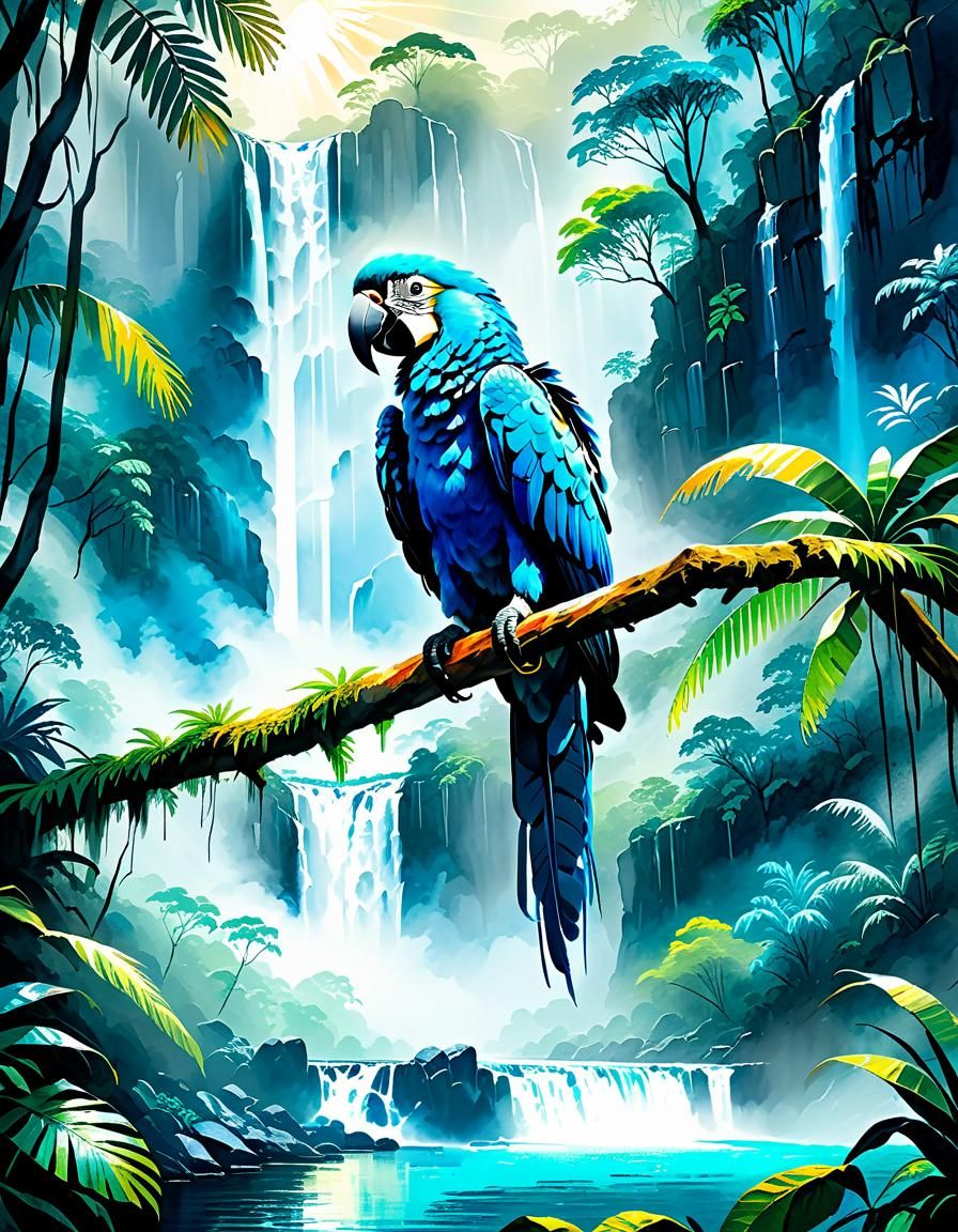 rainforest scene