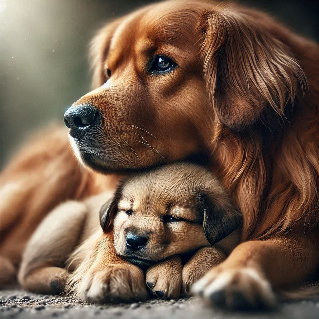 Mother and Puppy