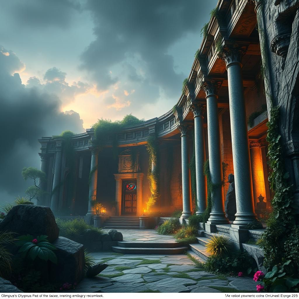 Majestic Abandoned Stronghold Cloaked in Mist