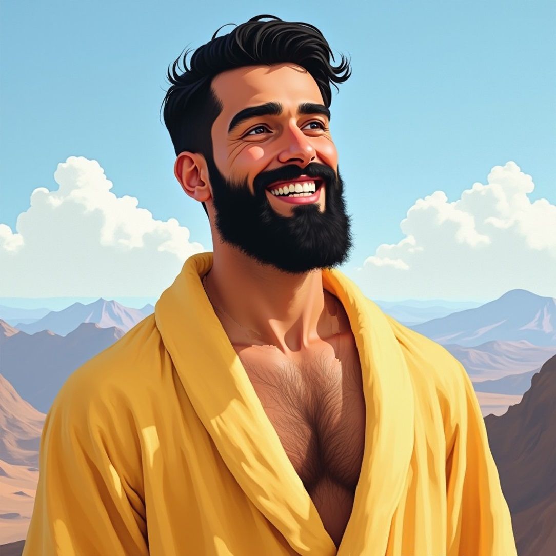 A gorgeous man with excellent full beard