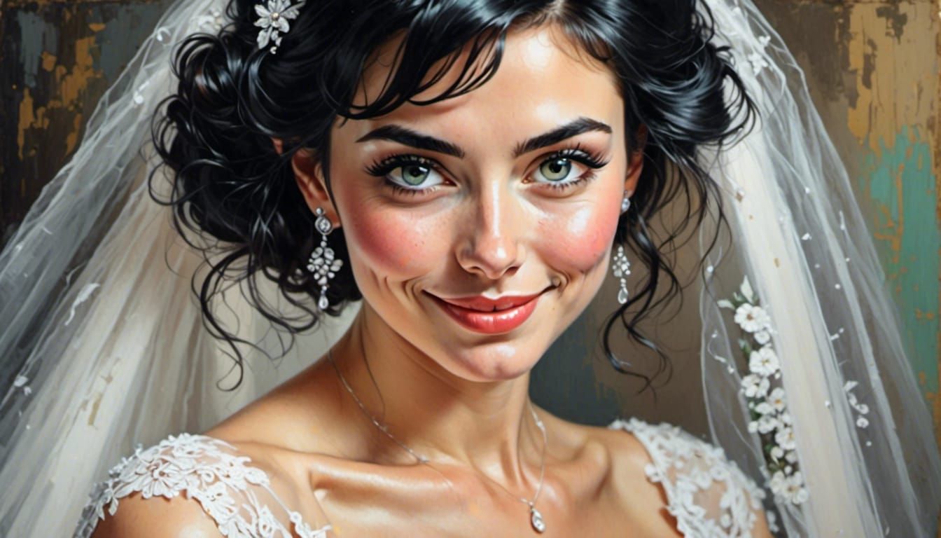 A Beautiful bride <lora:Vivid Femme Faces:1.0> 