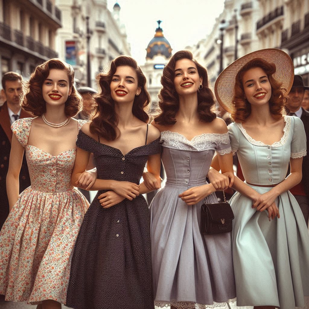 Paseo por la Gran Vîa Madrileña, años 50