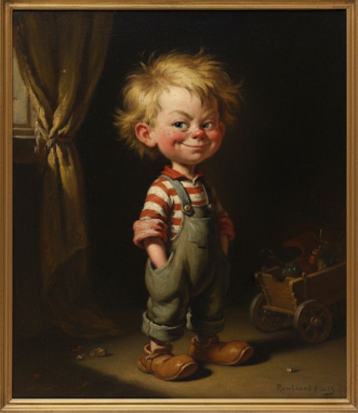 Dennis the Menace (in the style of Rembrandt) 2