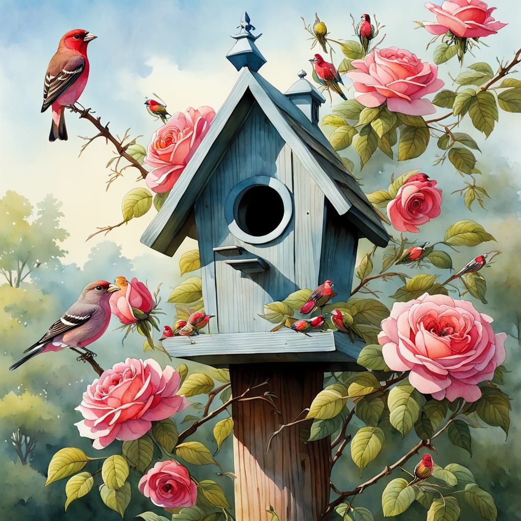 The Rose House  by @Hesione