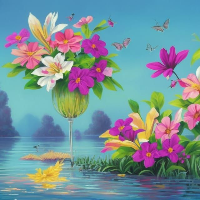 Peaceful Pretty Floral Vibes v 2.04