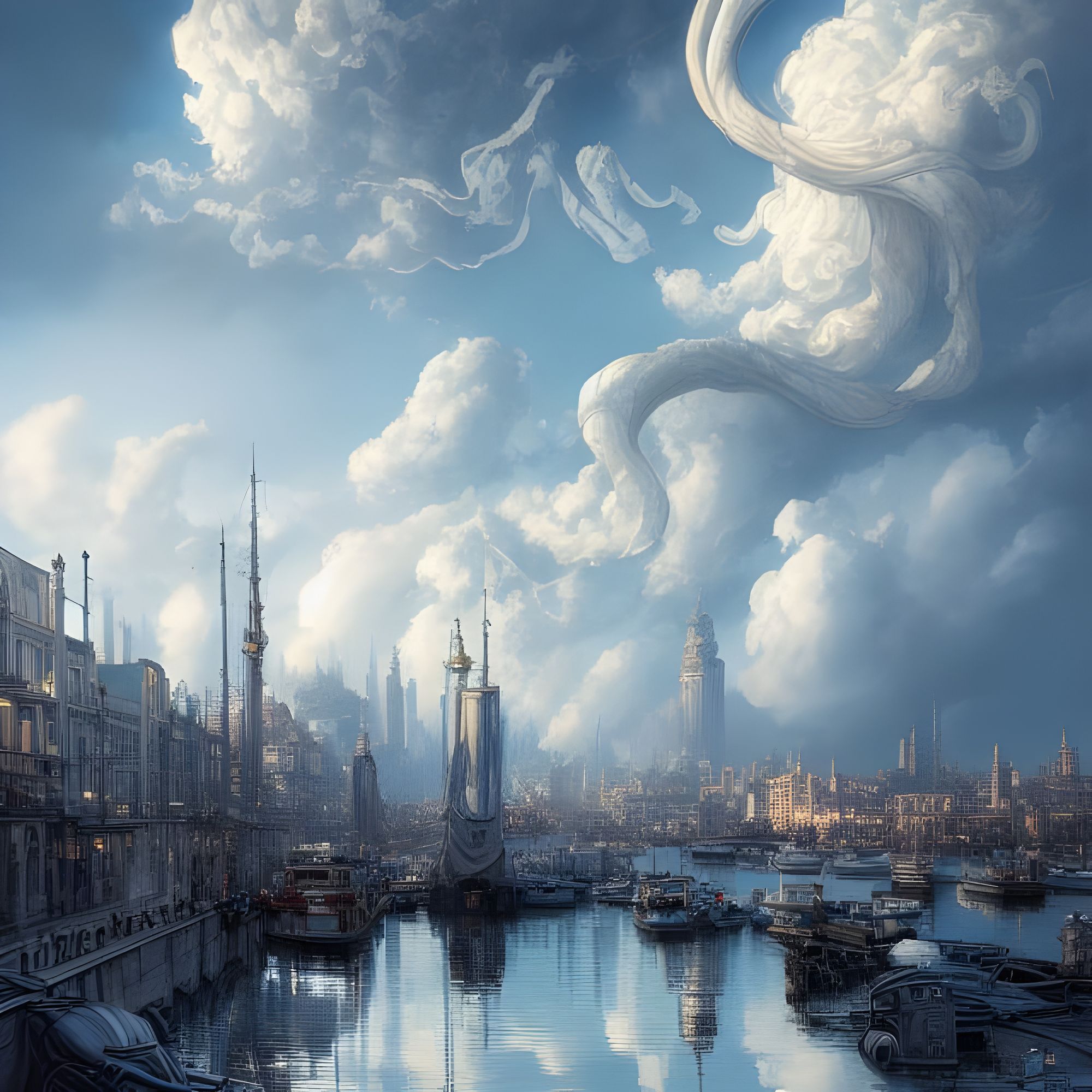 City Harbor III : r/nightcafe