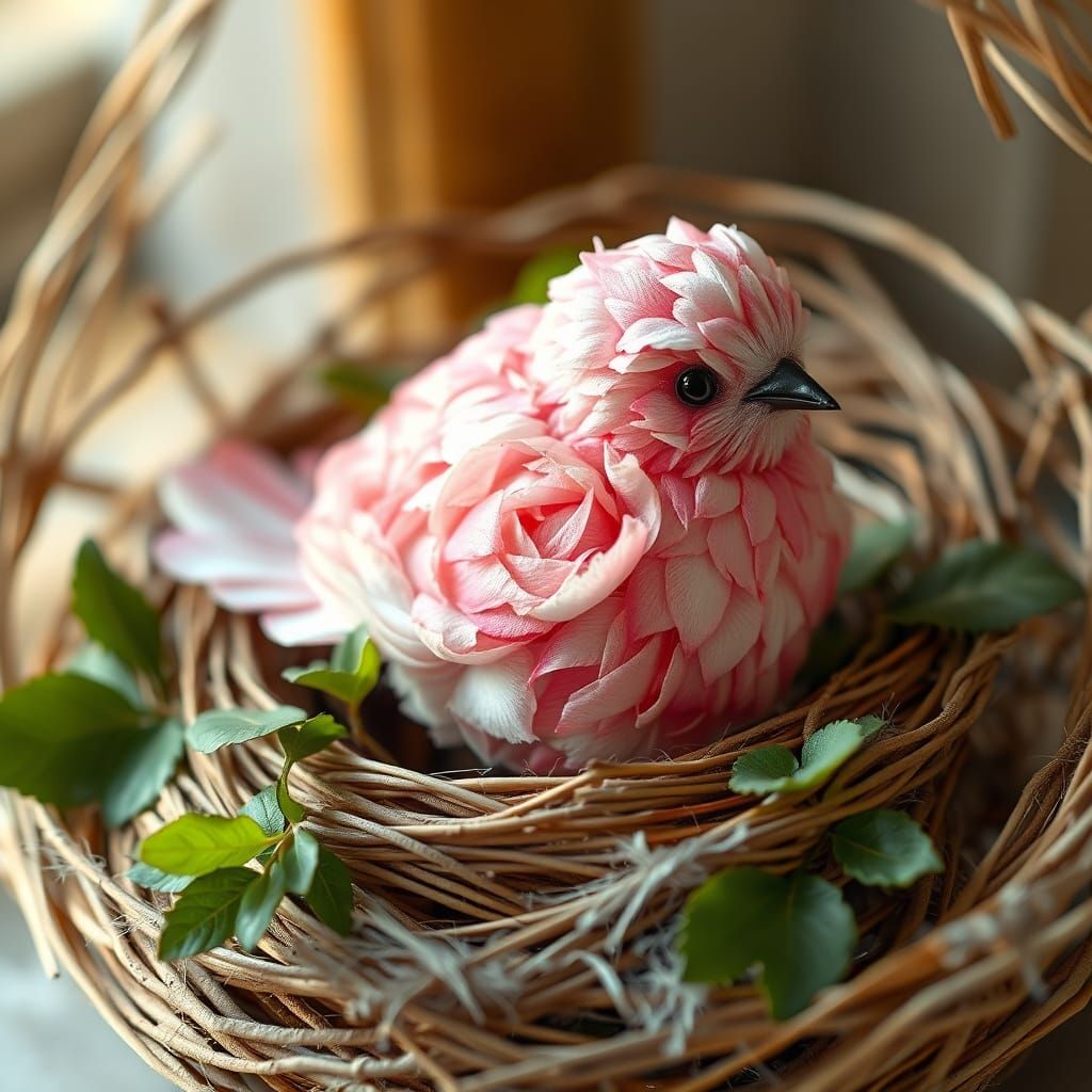 Bird Made Out of Roses  by @Jo