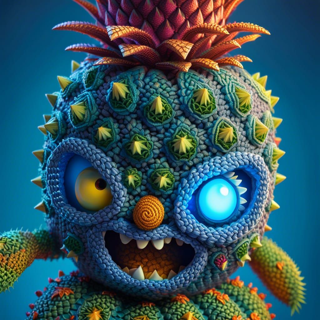 Pineapple zombie ai art - AI Generated Artwork - NightCafe Creator