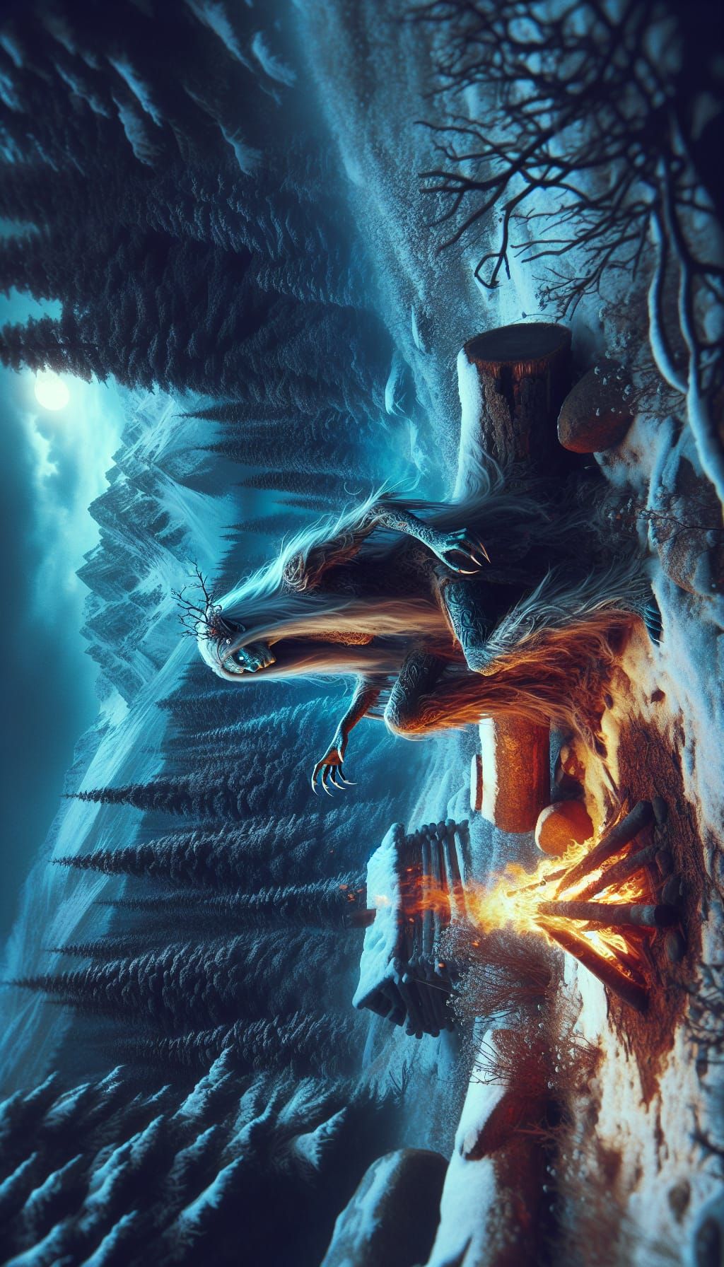 Mythical creatures banshee a female spirit whose howls heral...