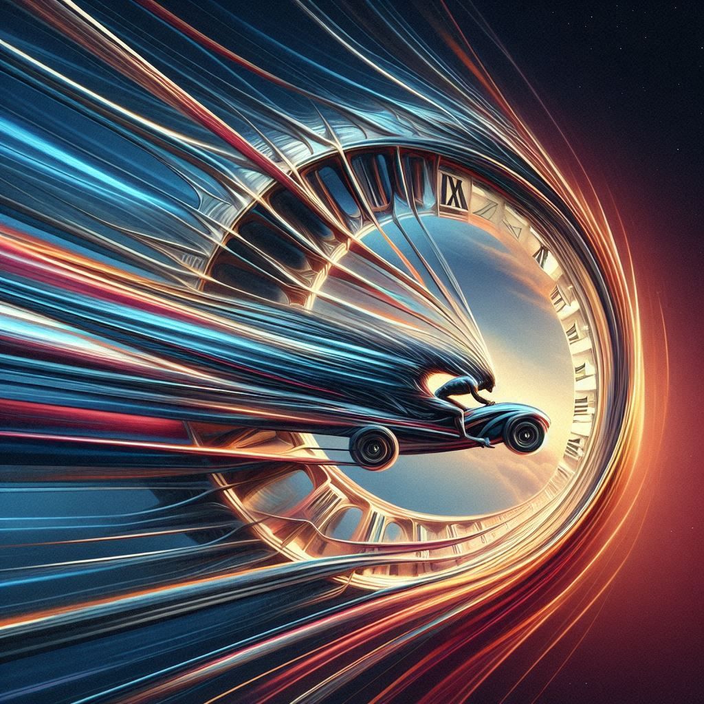 Speed and acceleration are merely the dream of making time r...