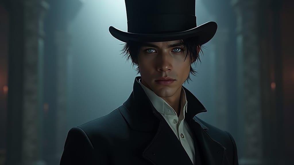 epic, elegant, ultra-realistic, hyperrealist, Photo of clean shaven An athletic 25 year old a mystifying science fiction, dark fantasy emper...