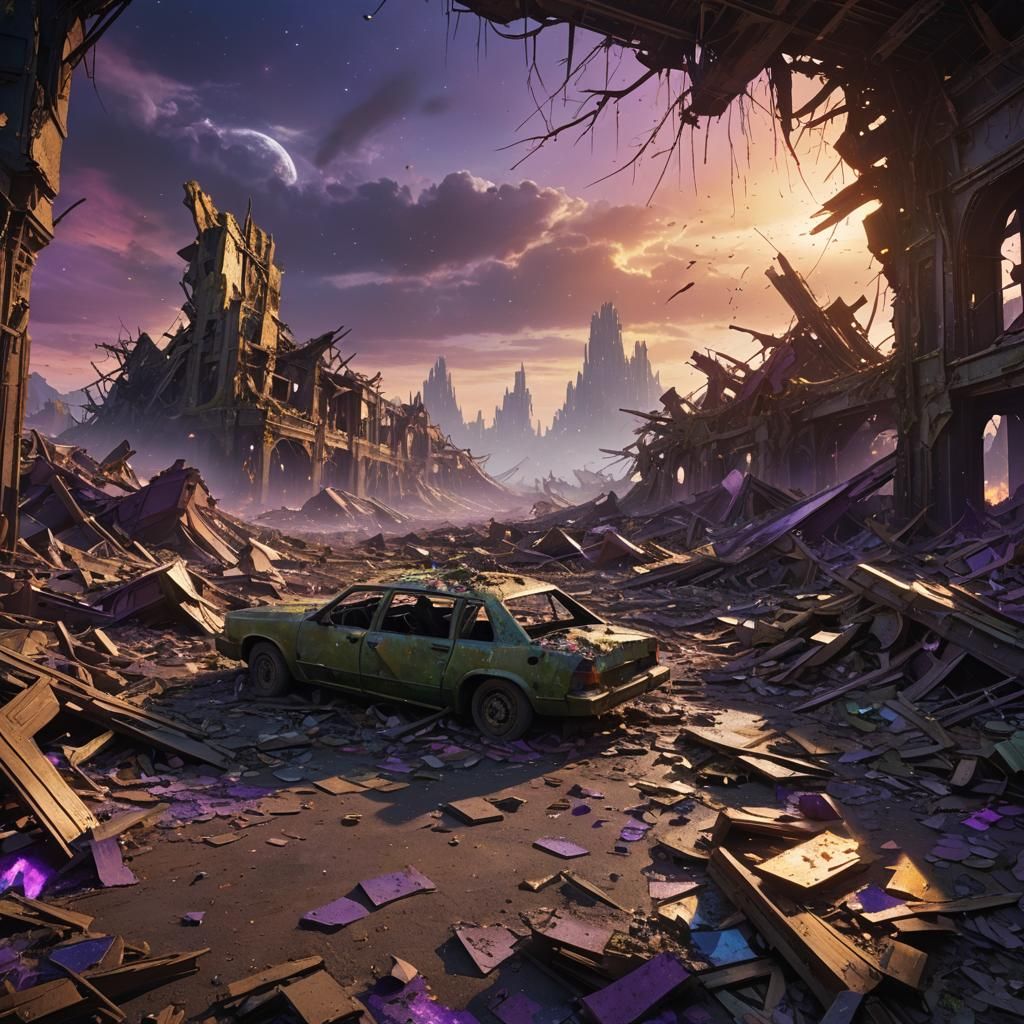 Fallen Skies: A Cinematic Matte Painting