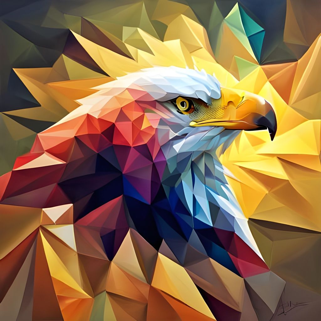 Geometric Eagle   by @Donna