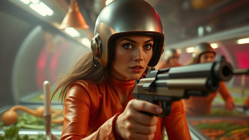 Sci-Fi Shootout in the Cafeteria