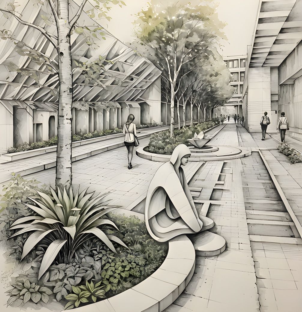 city landscape sculpture