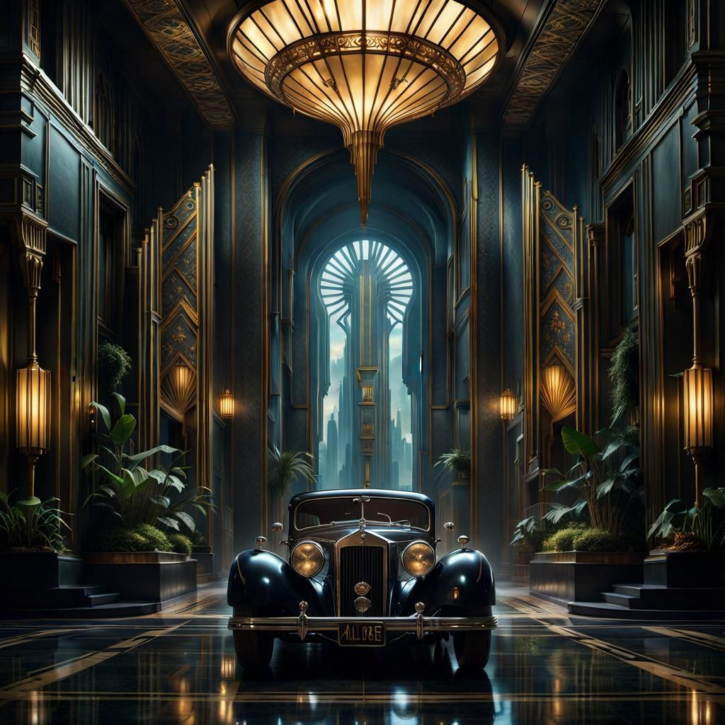 allure of Art Deco in your artwork, Epic cinematic brilliant stunning intricate meticulously detailed ...  by @SummaNullaOne