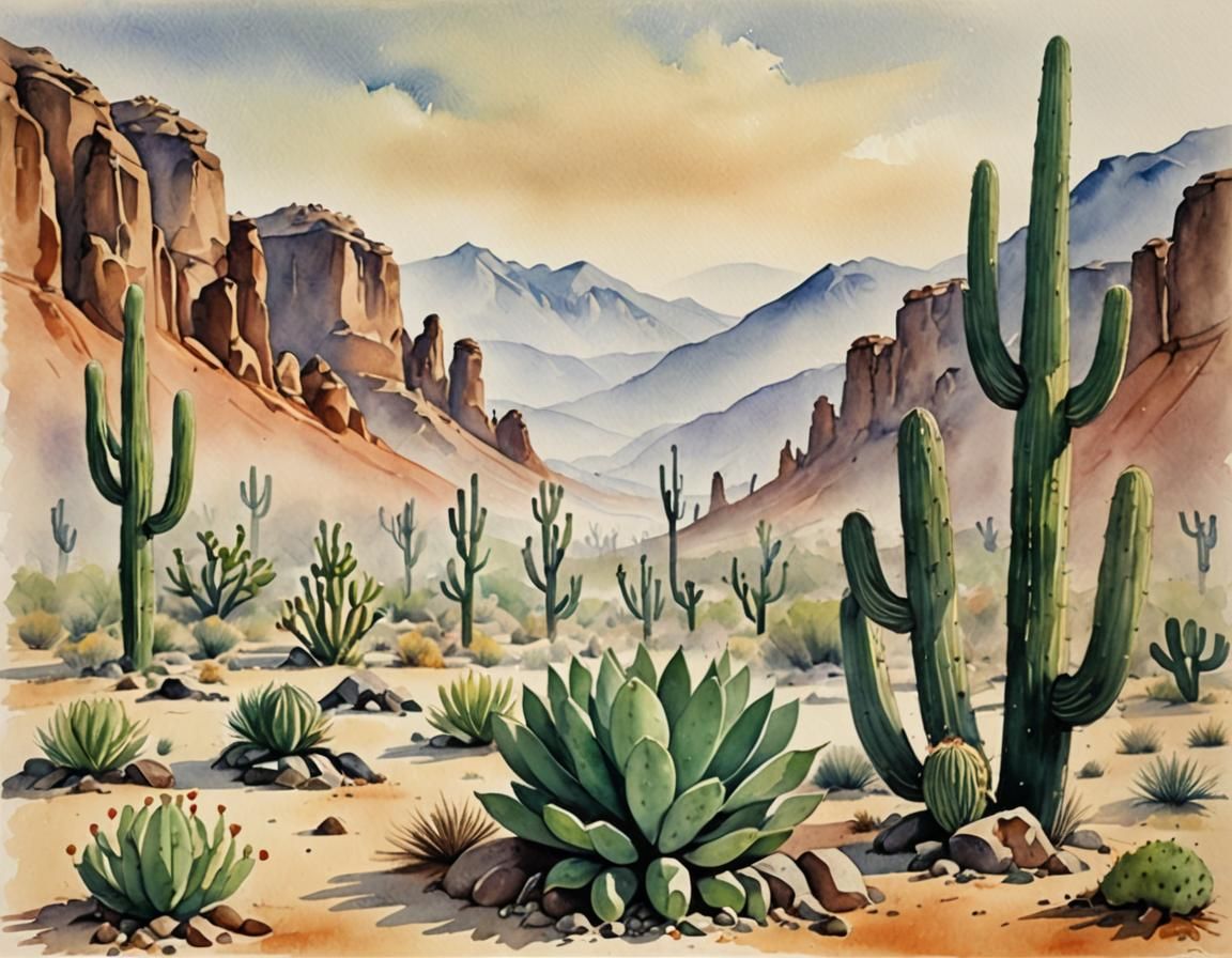 The Mexican desert.