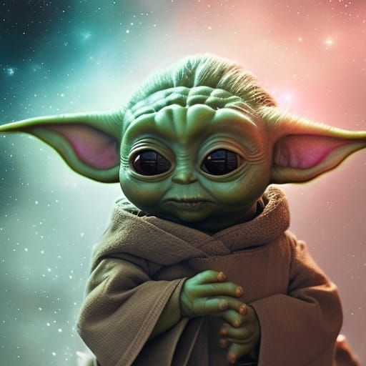 Insanely Detailed Baby Yoda - AI Generated Artwork - NightCafe Creator