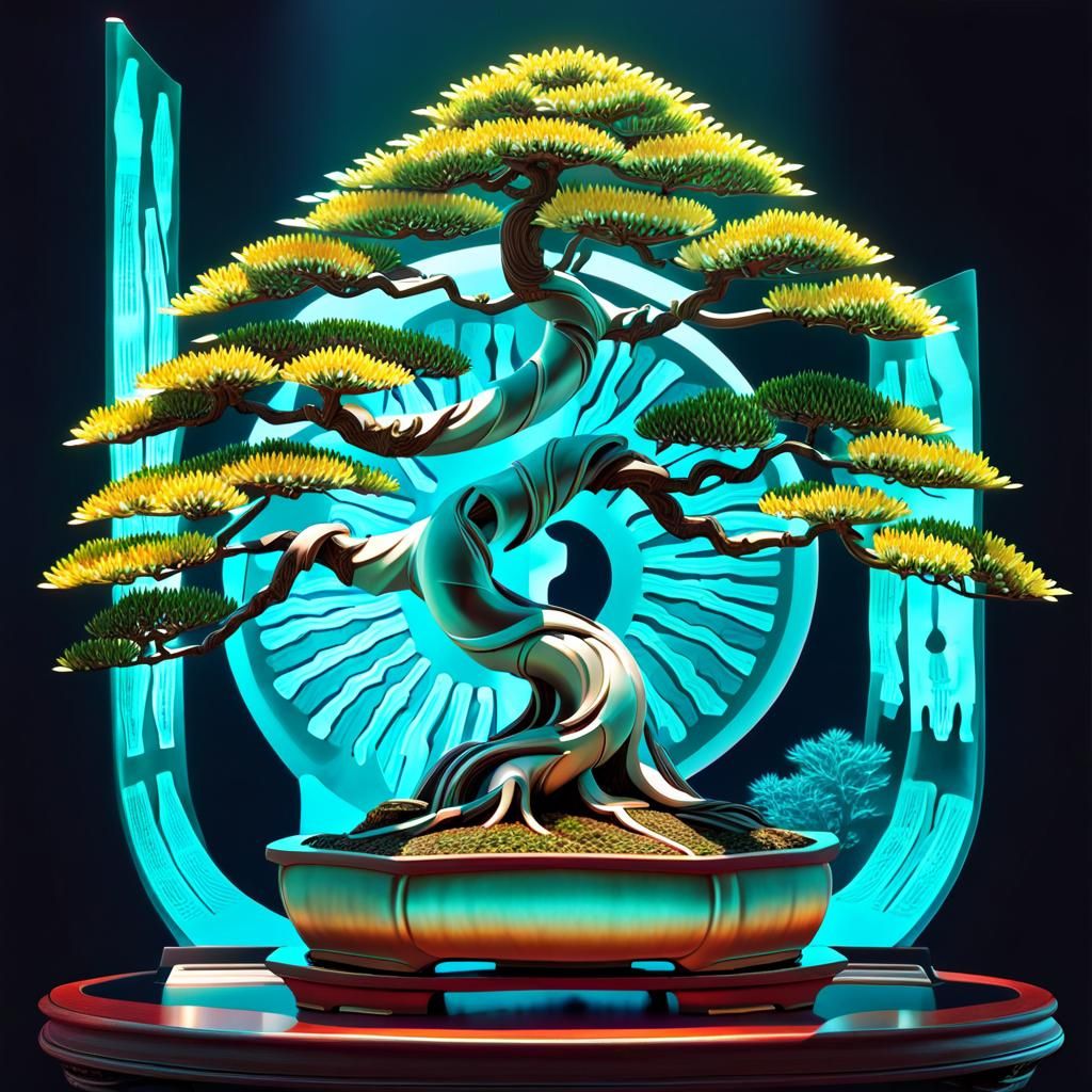 x-ray of bonsai tree