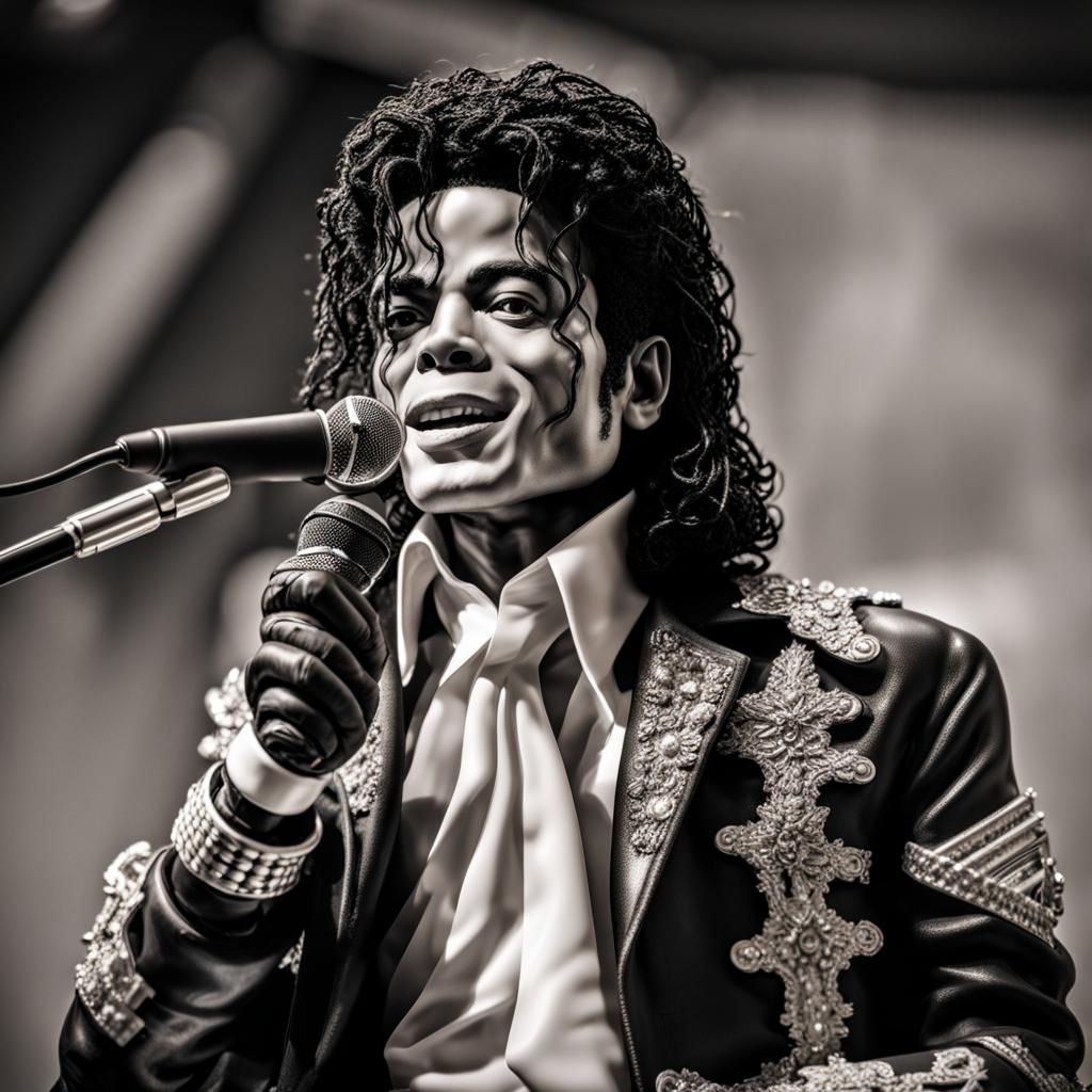 old michael jackson before his surgery as a bobble head perf...