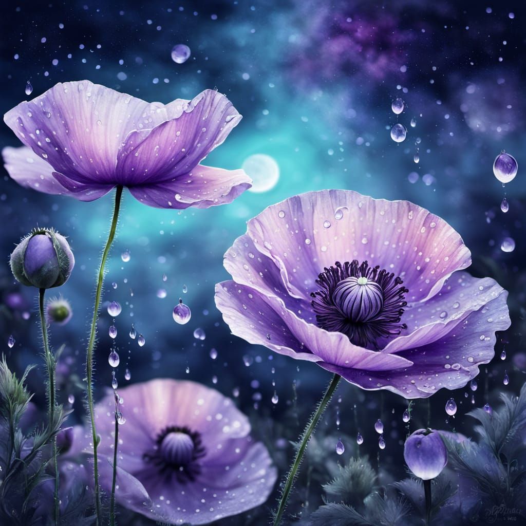 A Purple poppy   by @Chaz