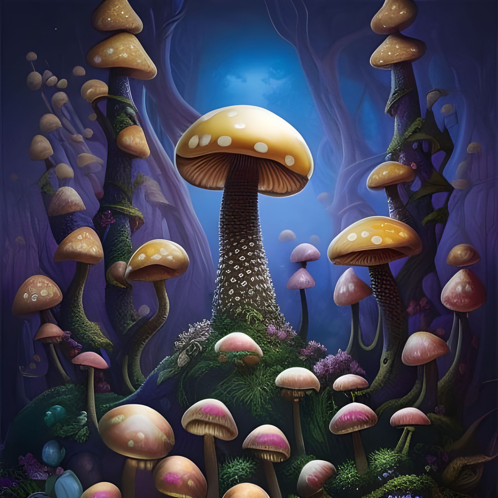 Shrooms - AI Generated Artwork - NightCafe Creator