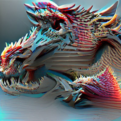  8K 3D dragon