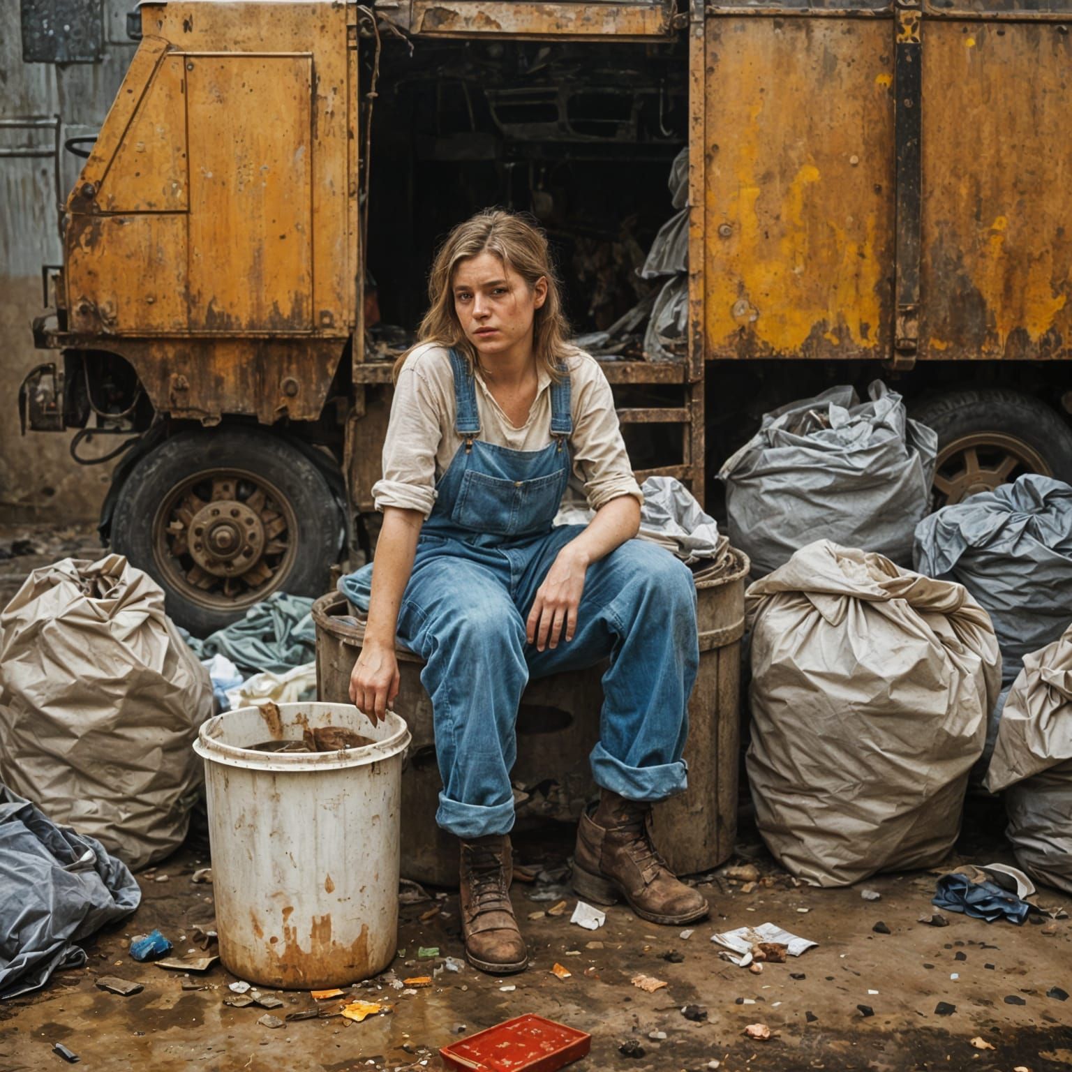 Waste collector  by @Reina