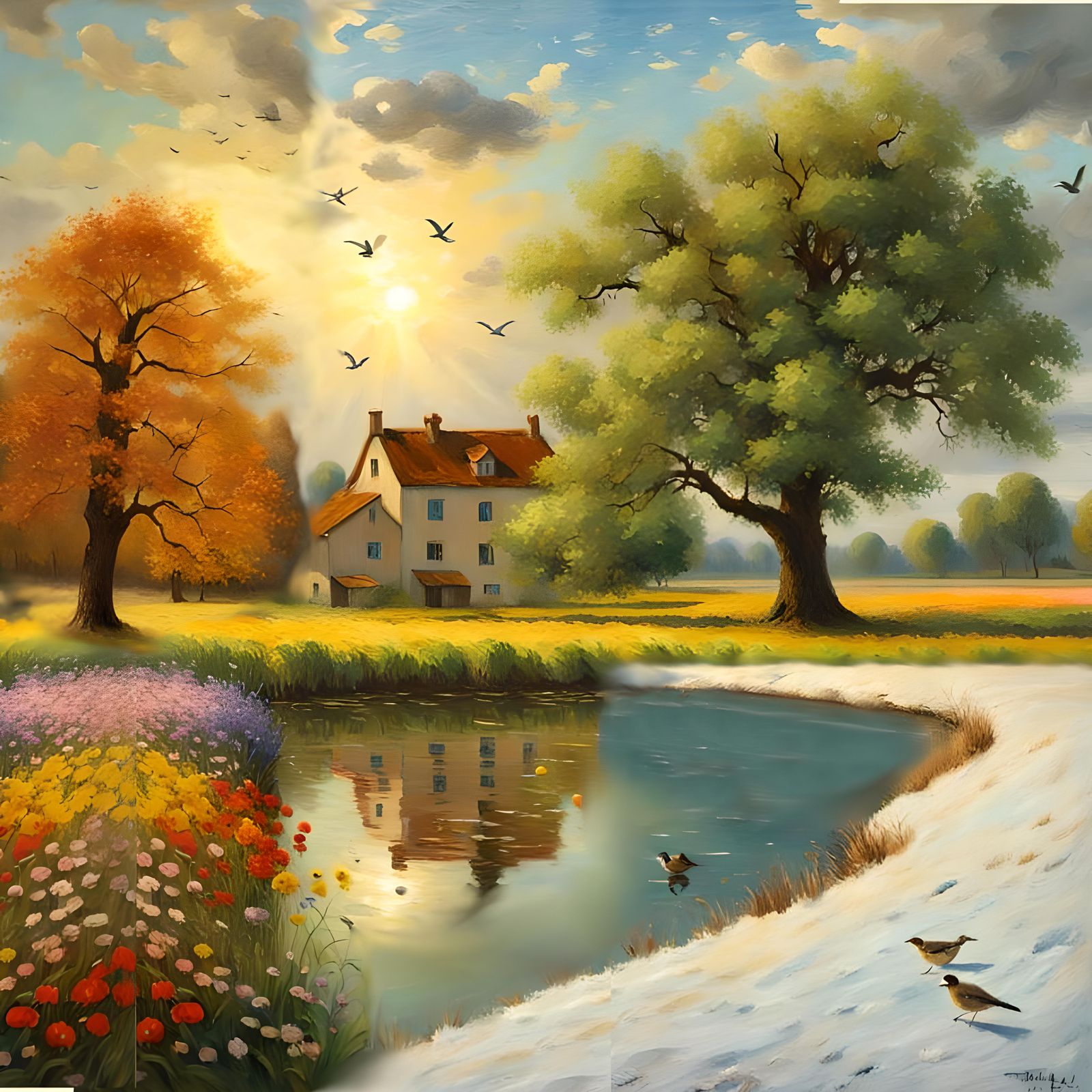 Four seasons  in one day