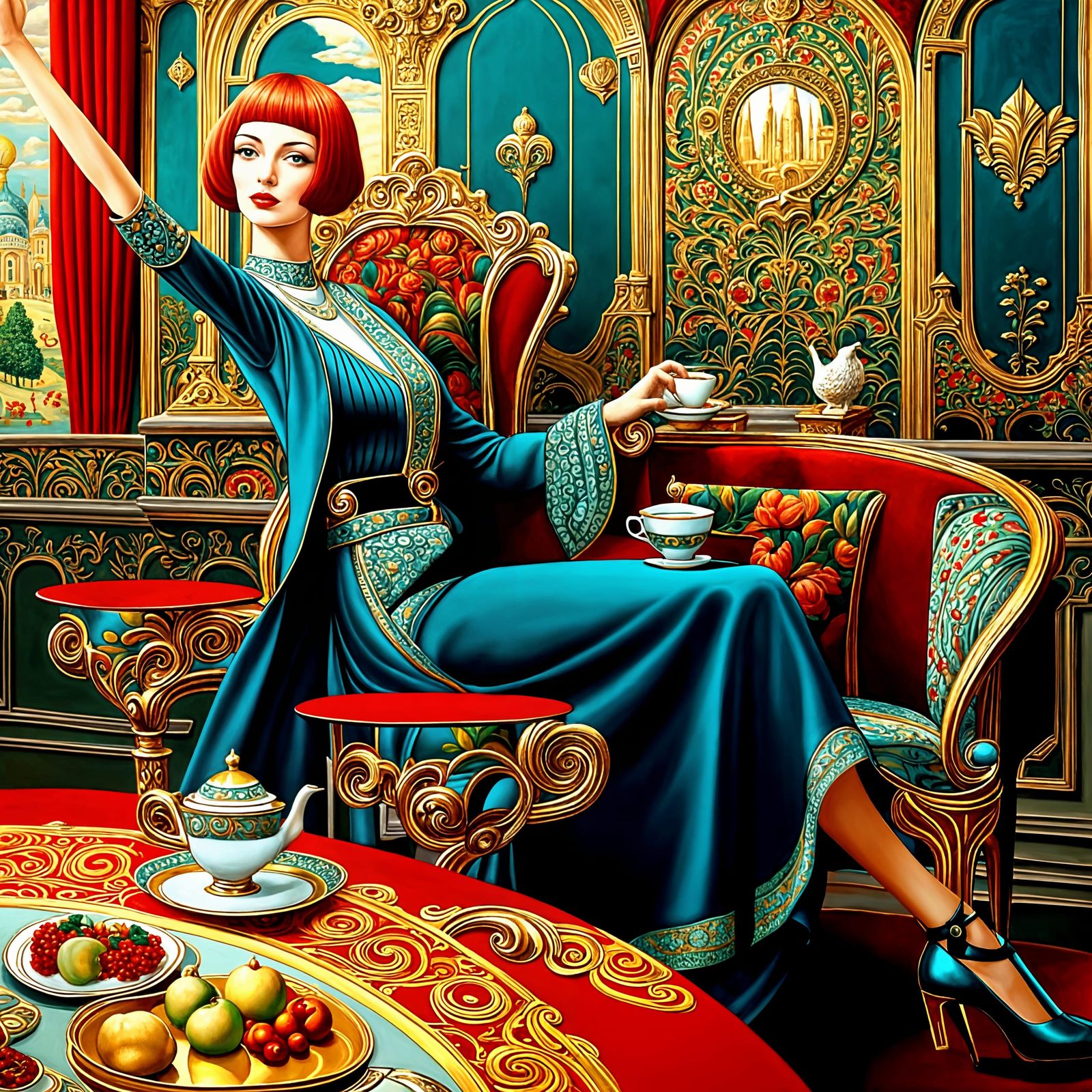 Ms Ginger Deco calls her butler