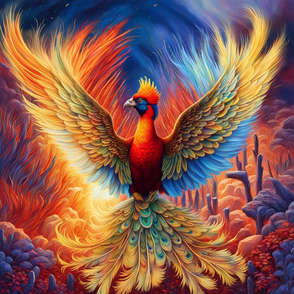 Zhuque, Vermilion bird 3? - AI Generated Artwork - NightCafe Creator