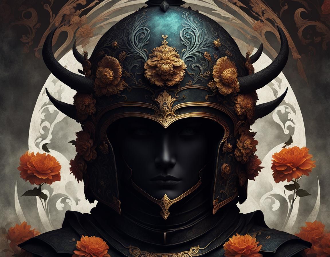 Ornate helmet   by @FizzyElf