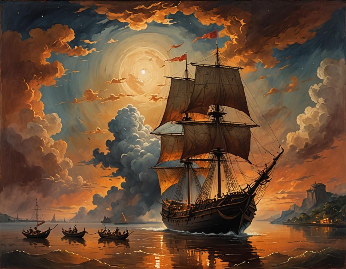 Voyage of the Oriental  by @Artamay