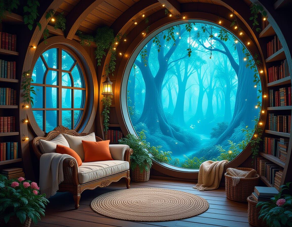 Reading nook with a view  by @bronfoth