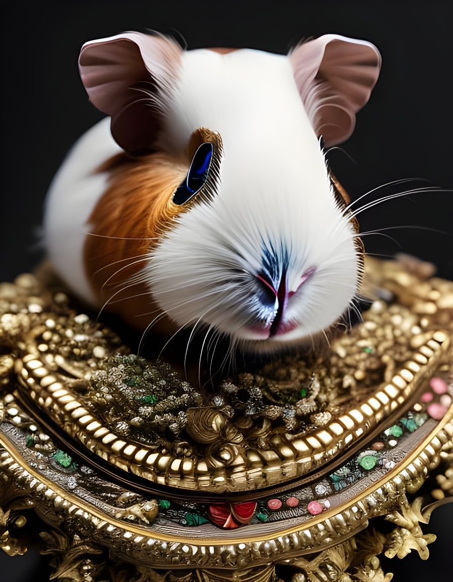 guinea pig treasure AI Generated Artwork NightCafe Creator