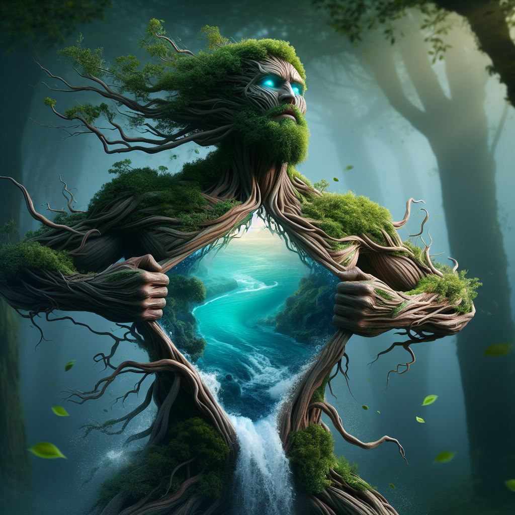 Man and Nature-Surreal Art