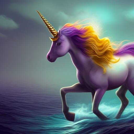 Magestic water unicorn