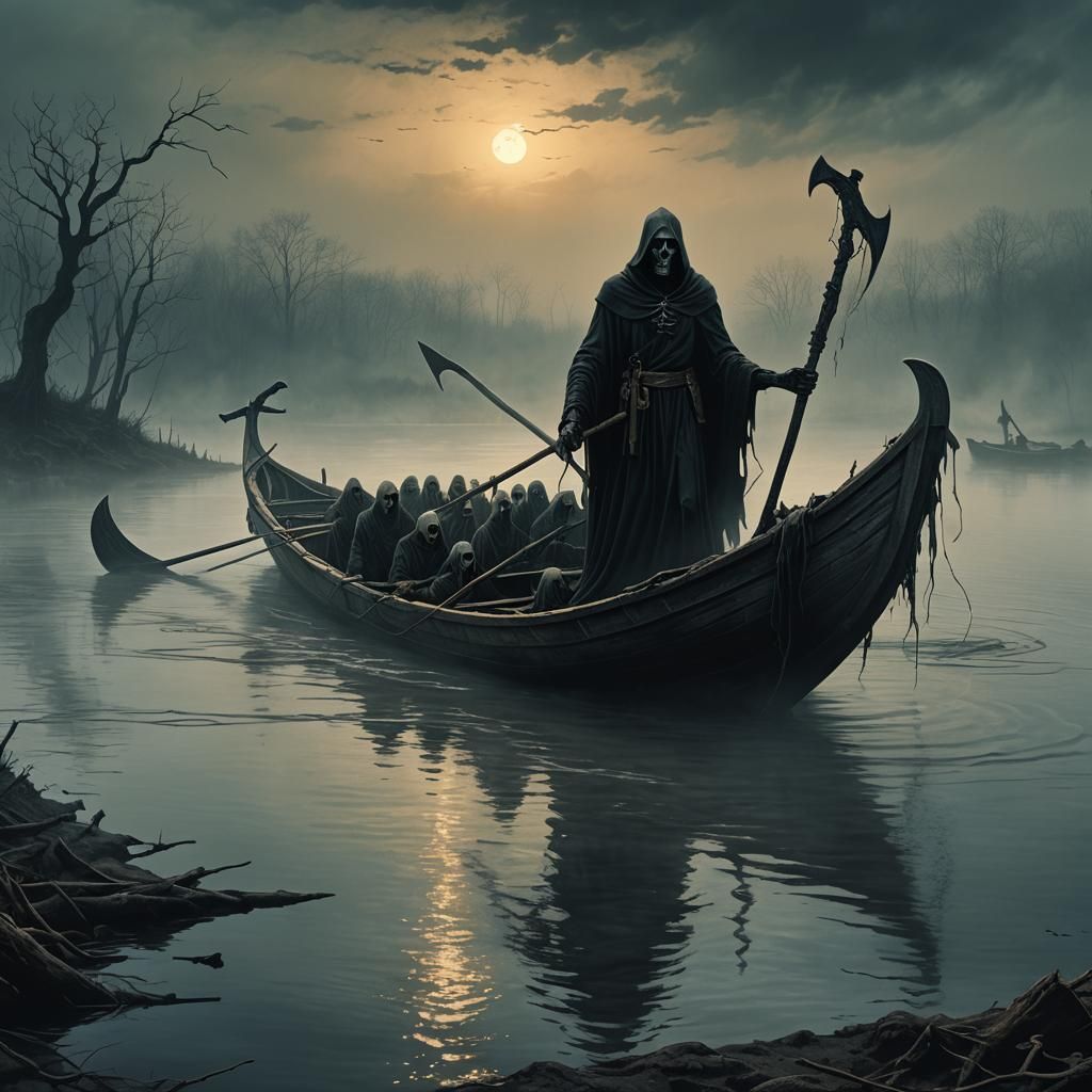 The Grim Reaper Brings the souls Home!  by @GIOIman