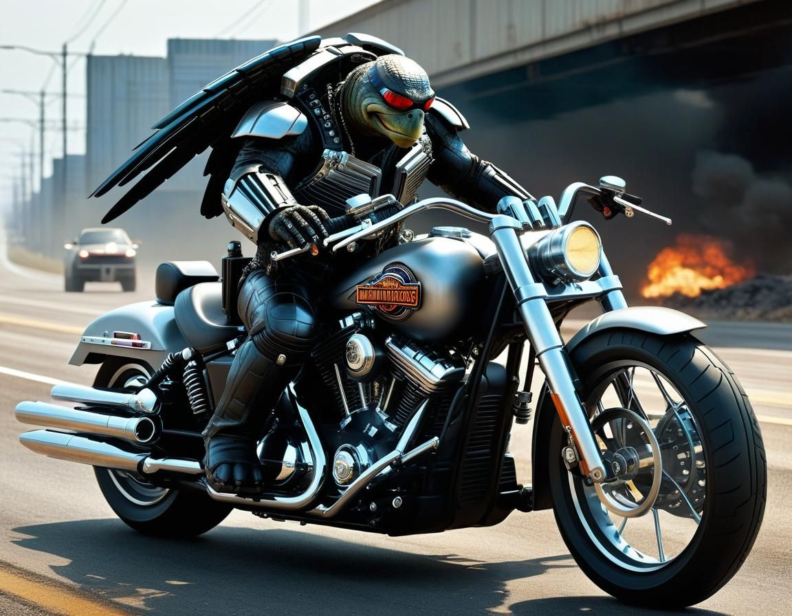 The Turt-Hell's Angel  by @Forged Anew