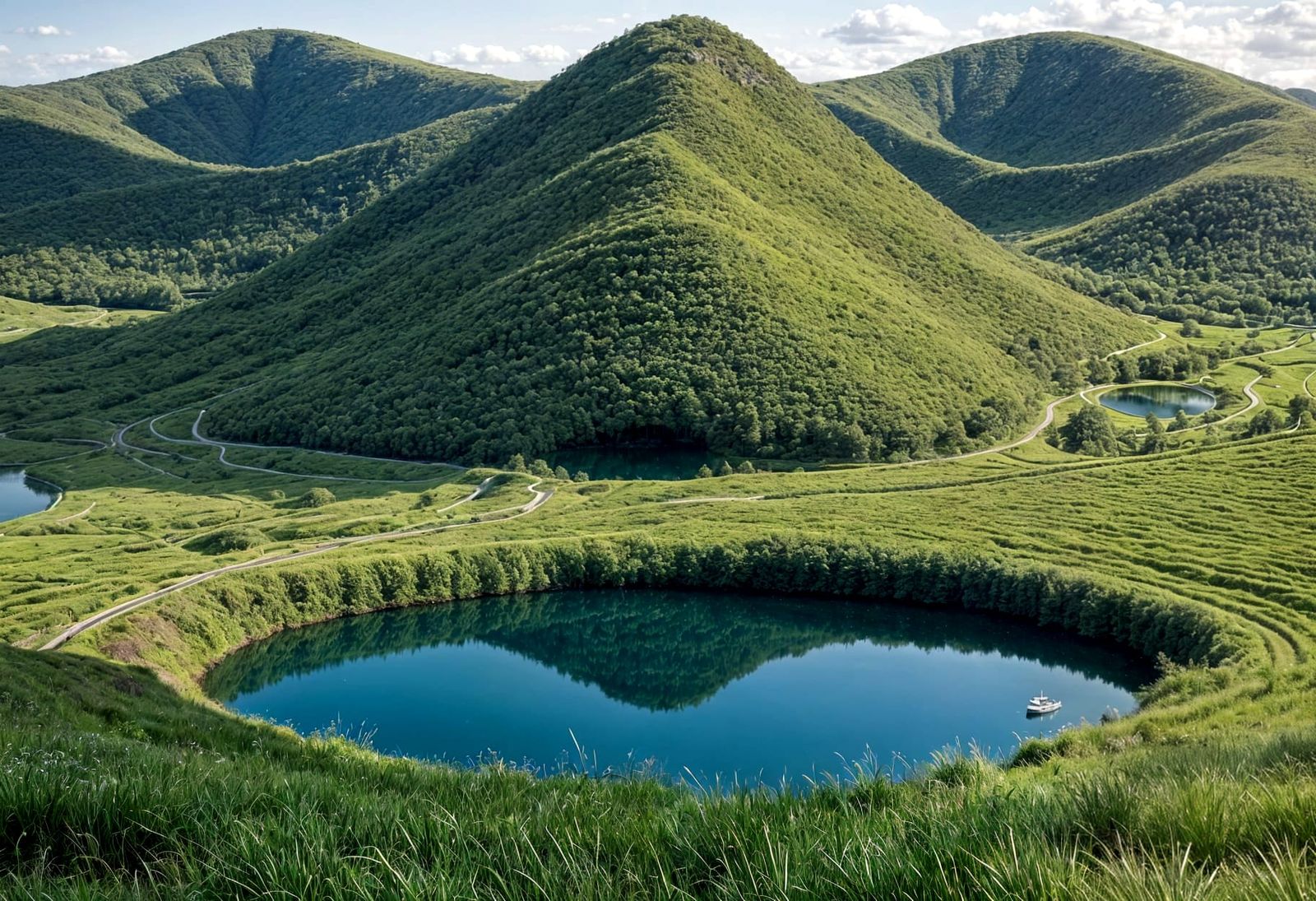 Landscape,  face-like structure  by @photon