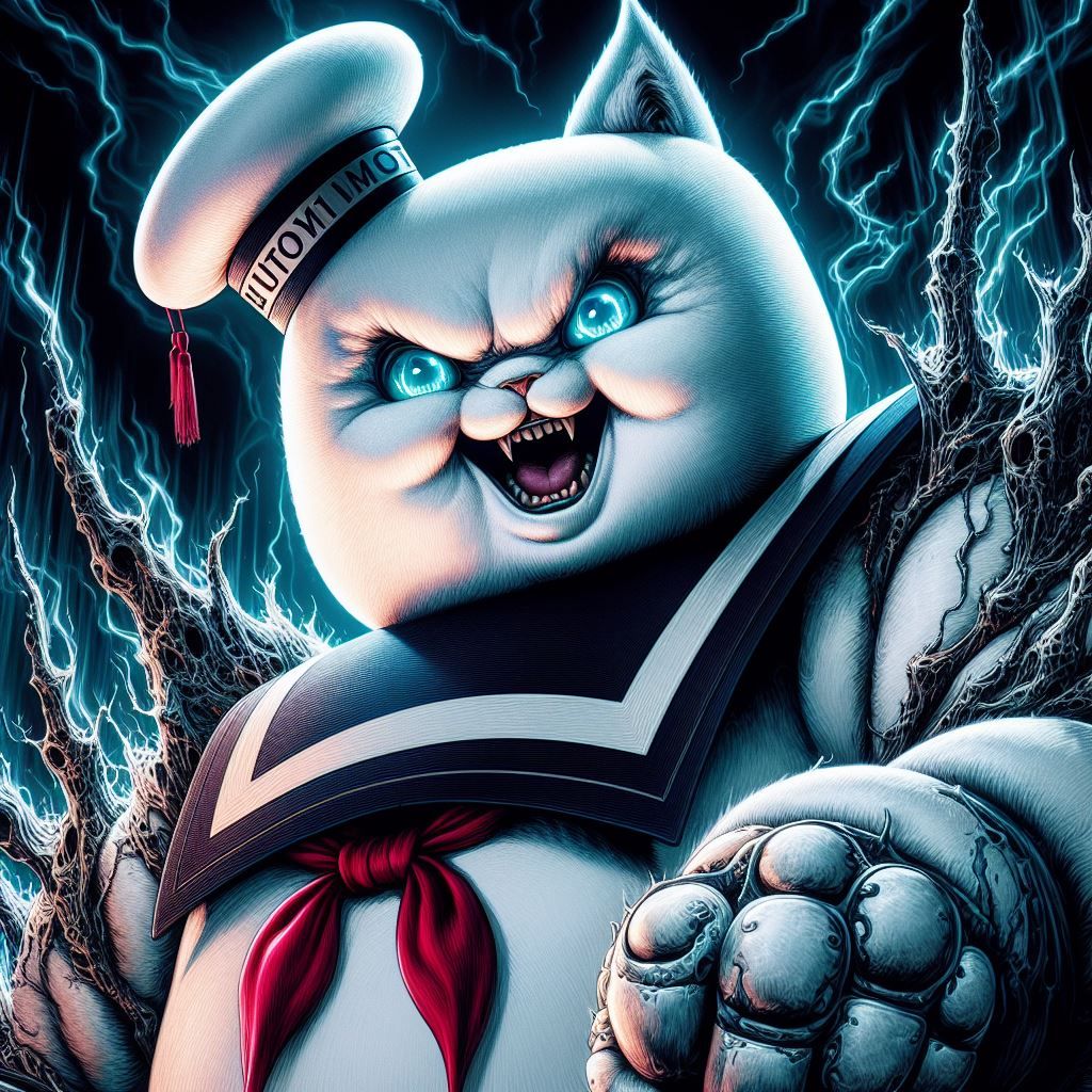 Stay Puft Marshmallow Cat