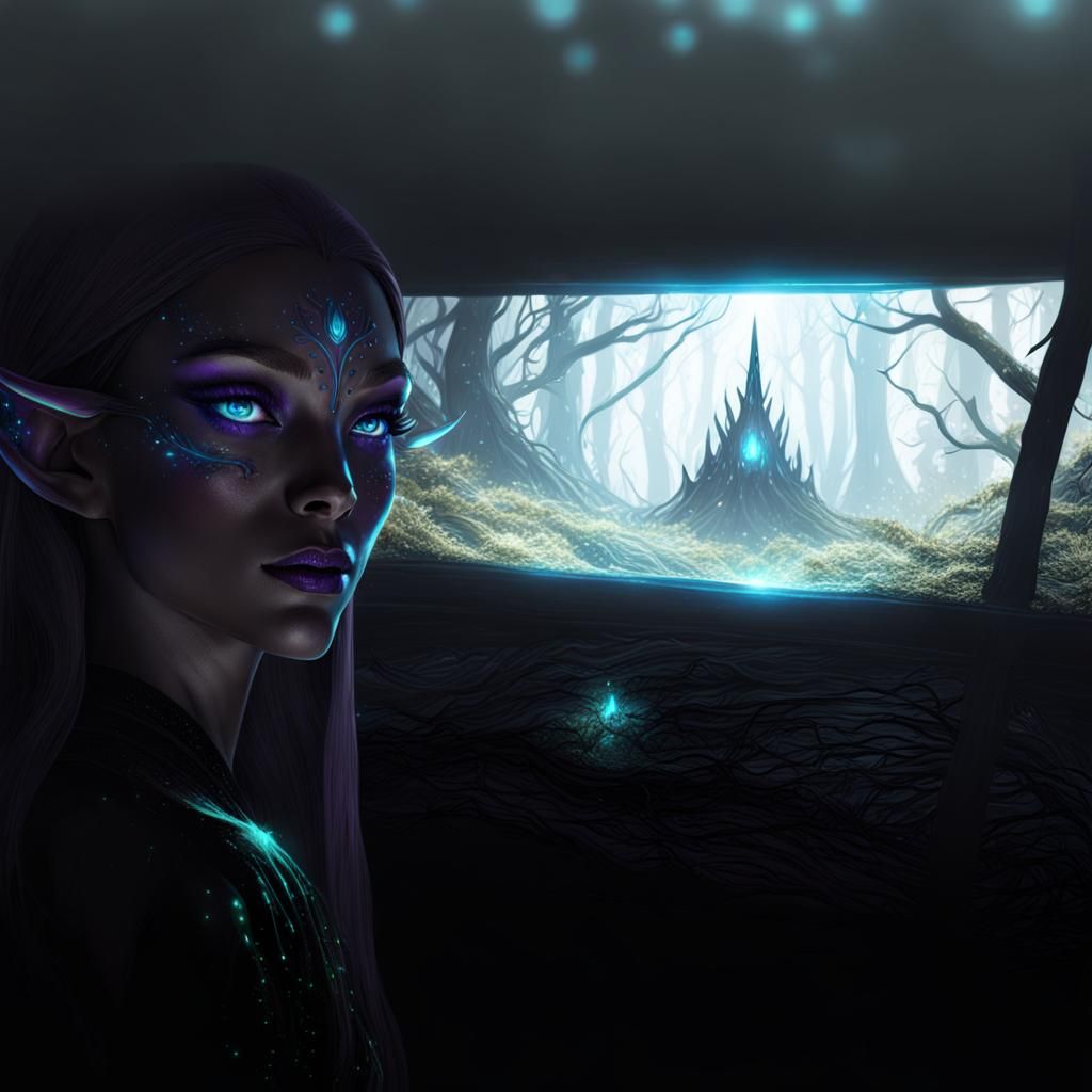 Drow looking out