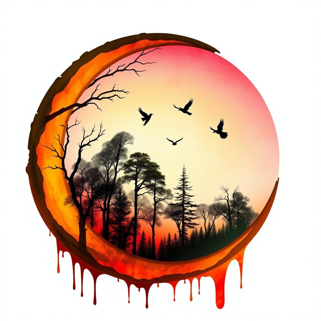 Sunset Within the Crescent   by @Wildflowers77 