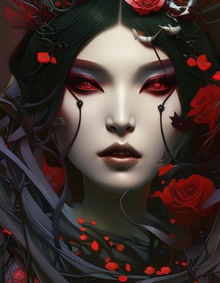 Vampire goddess - AI Generated Artwork - NightCafe Creator