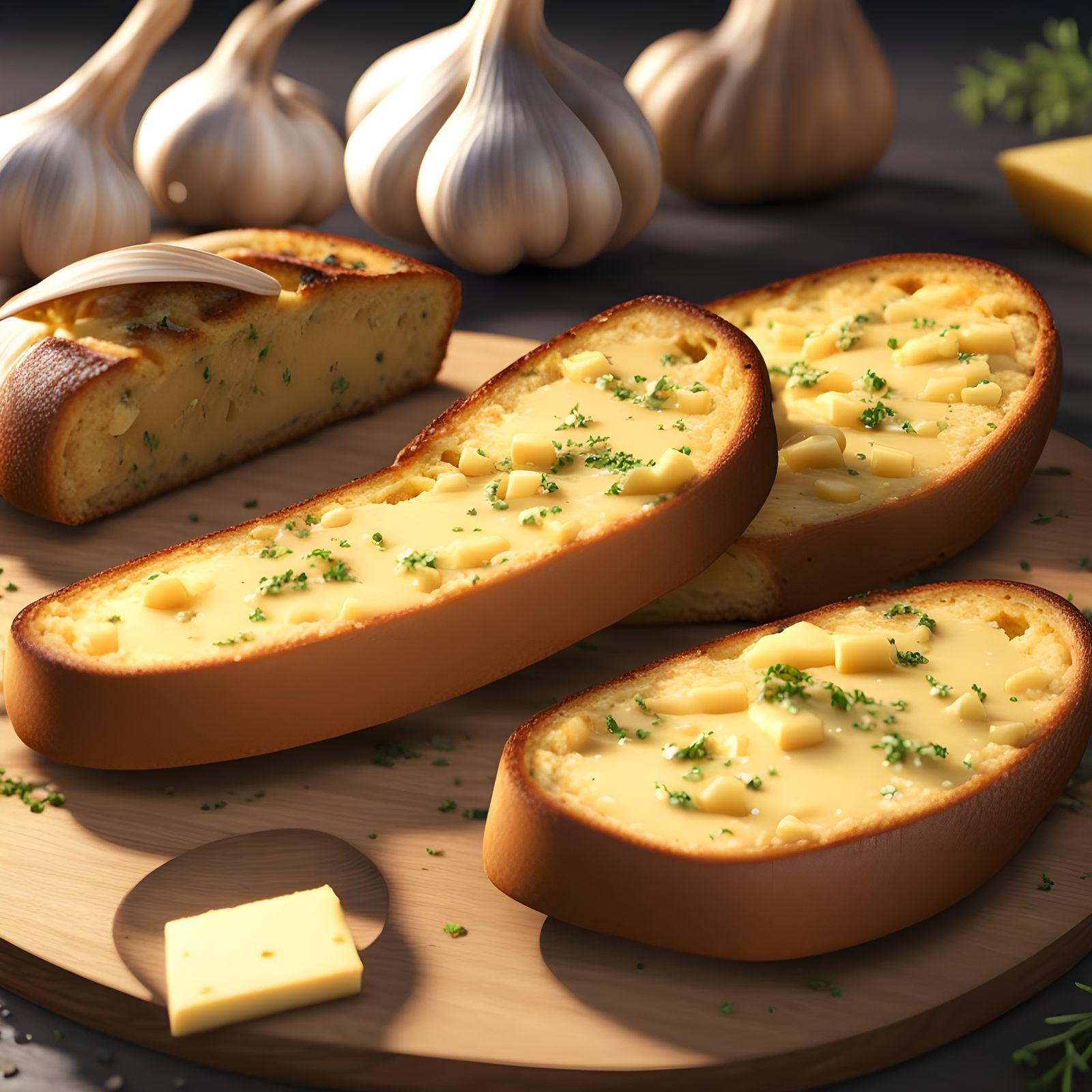 garlic bread with cheese