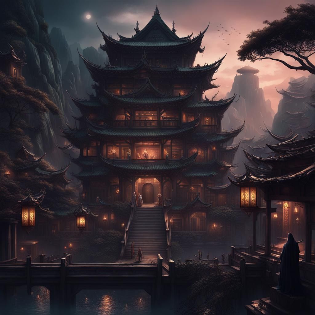 Taisho Era Fashion in London, Digital Art