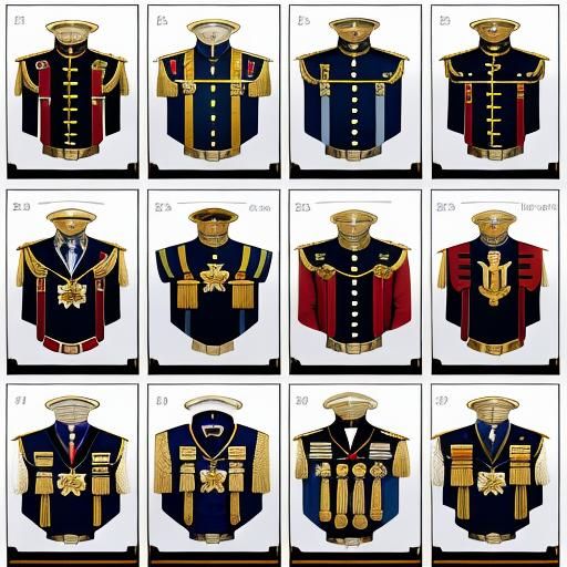 naval rank insignia shoulder boards chart